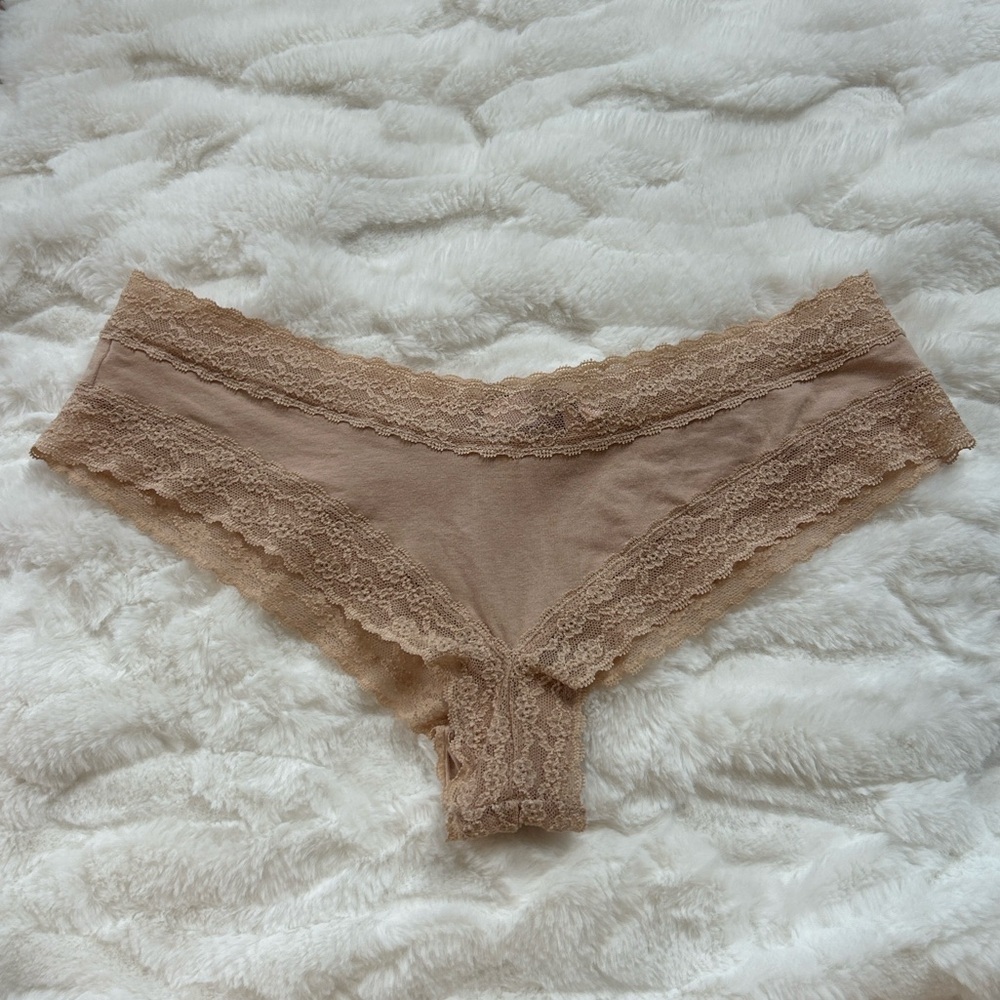 2015 Victoria's Secret Cheeky Lace Trim Panty M